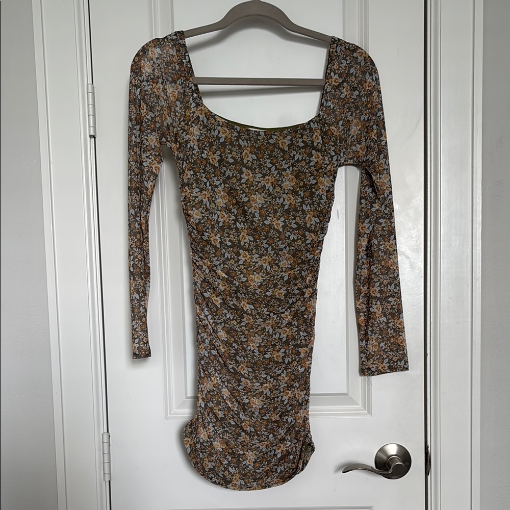 Floral Long Sleeve Dress